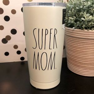Rae Dunn SUPER MOM stainless steel tumbler